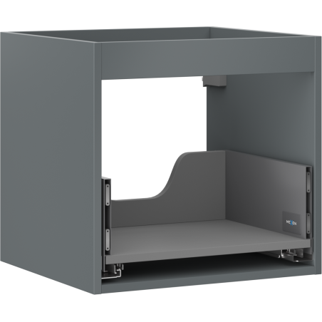 Mexen Box-A, korpus skříňky pod umyvadlo 50 cm, 1 zásuvka, grafit matný - 91AX0-0500-470-1-66