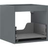 Mexen Box-A, korpus skříňky pod umyvadlo 50 cm, 1 zásuvka, grafit matný - 91AX0-0500-470-1-66
