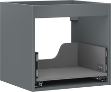Mexen Box-A, korpus skříňky pod umyvadlo 50 cm, 1 zásuvka, grafit matný - 91AX0-0500-470-1-66