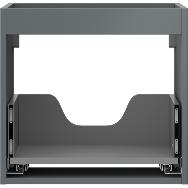 Mexen Box-A, korpus skříňky pod umyvadlo 50 cm, 1 zásuvka, grafit matný - 91AX0-0500-470-1-66