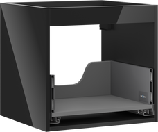 Mexen Box-A korpus skříňky pod umyvadlo 50 cm, 1 zásuvka, černý lesk - 91AX0-0500-470-1-70
