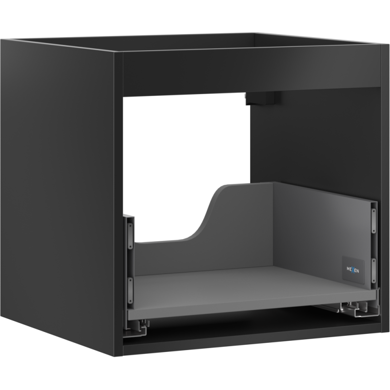 Mexen Box-A korpus koupelnové skříňky 50 cm, 1 zásuvka, černý mat - 91AX0-0500-470-1-71