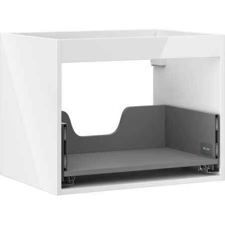 Mexen Box-A korpus skříňky pod umyvadlo 60 cm, 1 zásuvka, bílý lesk - 91AX0-0600-470-1-00
