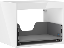 Mexen Box-A korpus skříňky pod umyvadlo 60 cm, 1 zásuvka, bílý lesk - 91AX0-0600-470-1-00