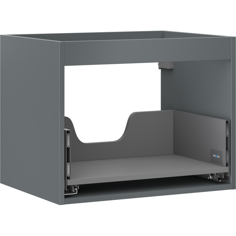 Mexen Box-A korpus skříňky pod umyvadlo 60 cm, 1 zásuvka, grafit matný - 91AX0-0600-470-1-66