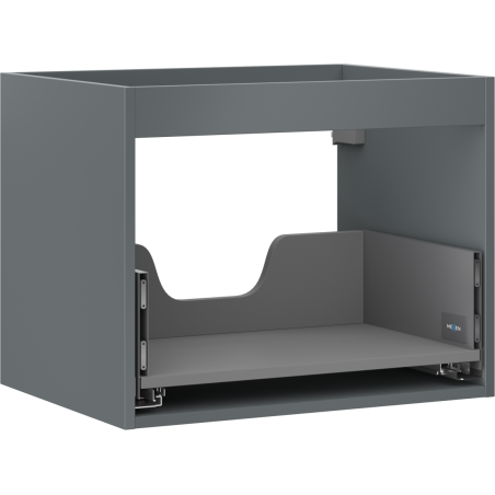 Mexen Box-A korpus skříňky pod umyvadlo 60 cm, 1 zásuvka, grafit matný - 91AX0-0600-470-1-66