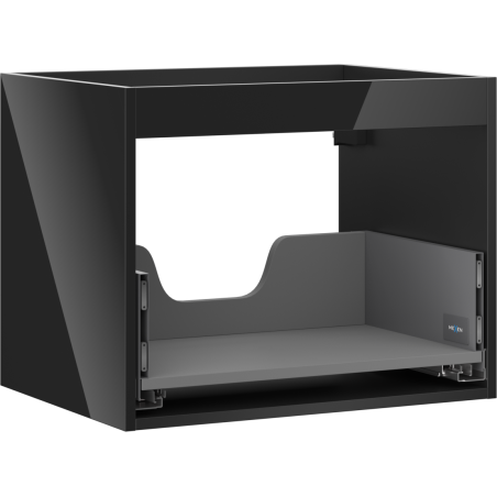 Mexen Box-A korpus skříňky pod umyvadlo 60 cm, 1 zásuvka, černý lesk - 91AX0-0600-470-1-70