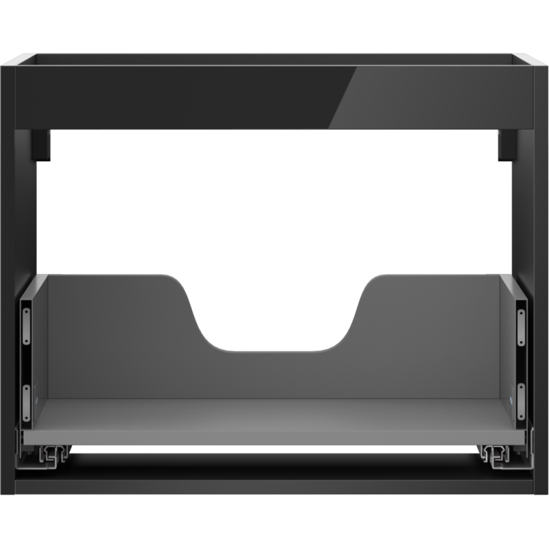 Mexen Box-A korpus skříňky pod umyvadlo 60 cm, 1 zásuvka, černý lesk - 91AX0-0600-470-1-70