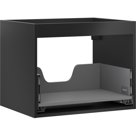 Mexen Box-A korpus skříňky pod umyvadlo 60 cm, 1 zásuvka, černý mat - 91AX0-0600-470-1-71