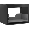 Mexen Box-A korpus skříňky pod umyvadlo 60 cm, 1 zásuvka, černý mat - 91AX0-0600-470-1-71