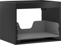 Mexen Box-A korpus skříňky pod umyvadlo 60 cm, 1 zásuvka, černý mat - 91AX0-0600-470-1-71