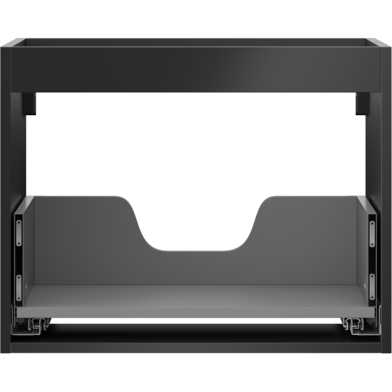 Mexen Box-A korpus skříňky pod umyvadlo 60 cm, 1 zásuvka, černý mat - 91AX0-0600-470-1-71