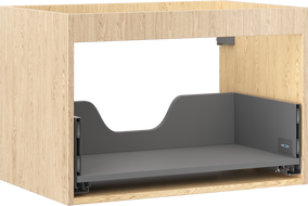 Mexen Box-A korpus skříňky pod umyvadlo 70 cm, 1 zásuvka, dub - 91AX0-0700-470-1-81