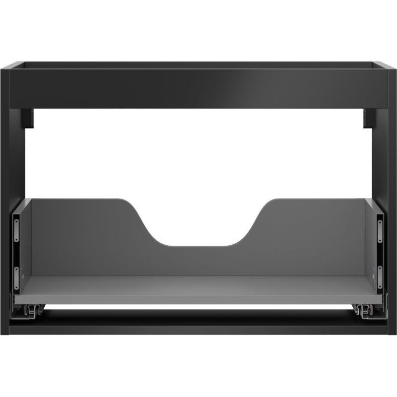 Mexen Box-A korpus skříňky pod umyvadlo 70 cm, 1 zásuvka, černá mat - 91AX0-0700-470-1-71
