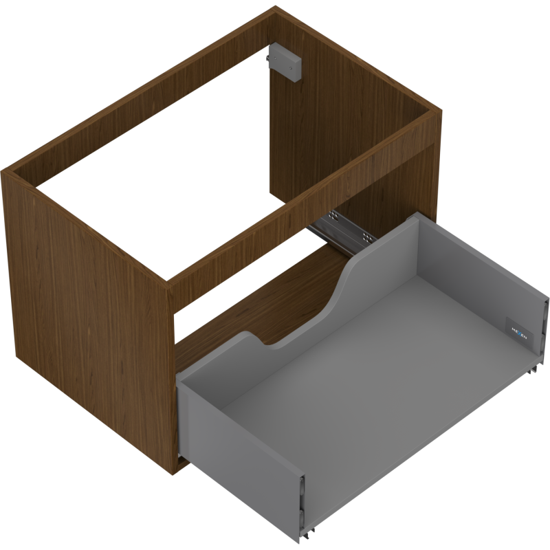 Mexen Box-A korpus skříňky pod umyvadlo 70 cm, 1 zásuvka, ořech - 91AX0-0700-470-1-86