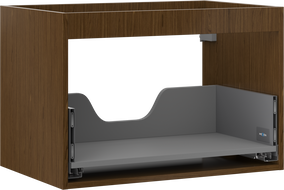 Mexen Box-A korpus skříňky pod umyvadlo 70 cm, 1 zásuvka, ořech - 91AX0-0700-470-1-86
