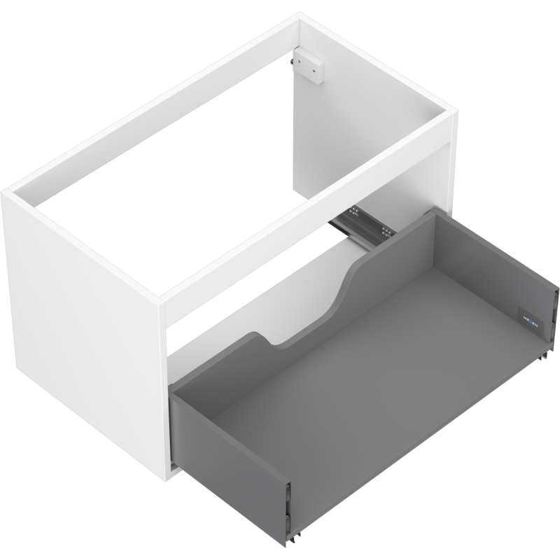 Mexen Box-A korpus skříňky pod umyvadlo 80 cm, 1 zásuvka, bílý mat - 91AX0-0800-470-1-01