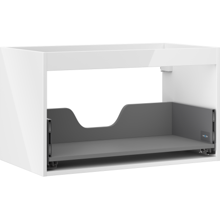 Mexen Box-A korpus skříňky pod umyvadlo 80 cm, 1 zásuvka, bílý lesk - 91AX0-0800-470-1-00