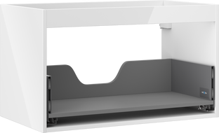 Mexen Box-A korpus skříňky pod umyvadlo 80 cm, 1 zásuvka, bílý lesk - 91AX0-0800-470-1-00