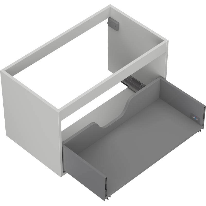 Mexen Box-A korpus skříňky pod umyvadlo 80 cm, 1 zásuvka, šedý mat - 91AX0-0800-470-1-62