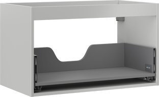 Mexen Box-A korpus skříňky pod umyvadlo 80 cm, 1 zásuvka, šedý mat - 91AX0-0800-470-1-62