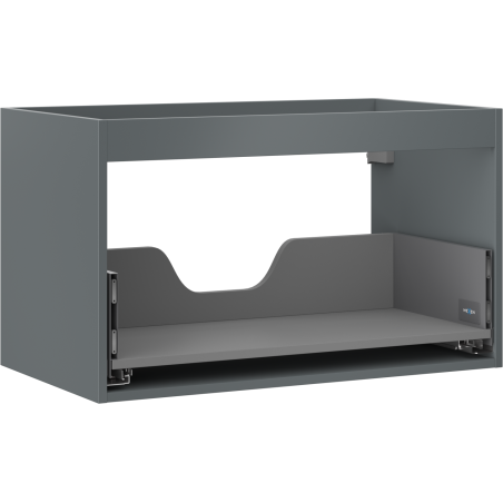 Mexen Box-A korpus skříňky pod umyvadlo 80 cm, 1 zásuvka, grafit mat - 91AX0-0800-470-1-66