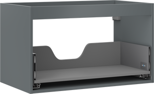 Mexen Box-A korpus skříňky pod umyvadlo 80 cm, 1 zásuvka, grafit mat - 91AX0-0800-470-1-66