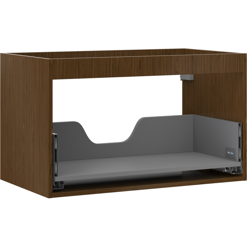 Mexen Box-A korpus skříňky podumyvadlové 80 cm, 1 zásuvka, ořech - 91AX0-0800-470-1-86