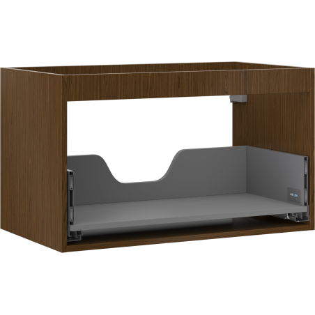 Mexen Box-A korpus skříňky podumyvadlové 80 cm, 1 zásuvka, ořech - 91AX0-0800-470-1-86