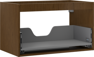 Mexen Box-A korpus skříňky podumyvadlové 80 cm, 1 zásuvka, ořech - 91AX0-0800-470-1-86