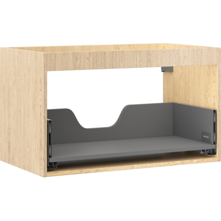 Mexen Box-A korpus skříňky pod umyvadlo 80 cm, 1 zásuvka, dub - 91AX0-0800-470-1-81