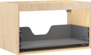 Mexen Box-A korpus skříňky pod umyvadlo 80 cm, 1 zásuvka, dub - 91AX0-0800-470-1-81