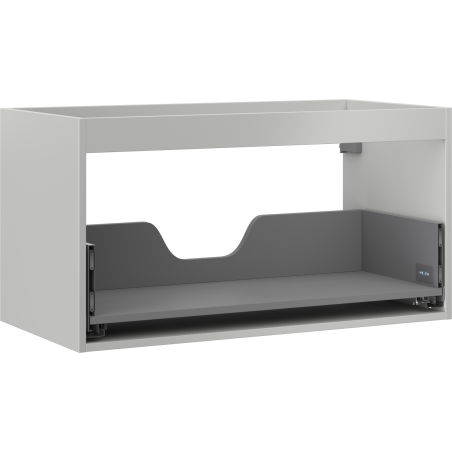 Mexen Box-A korpus skříňky pod umyvadlo 90 cm, 1 zásuvka, šedý mat - 91AX0-0900-470-1-62