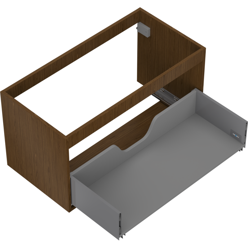 Mexen Box-A korpus skříňky pod umyvadlo 90 cm, 1 zásuvka, ořech - 91AX0-0900-470-1-86