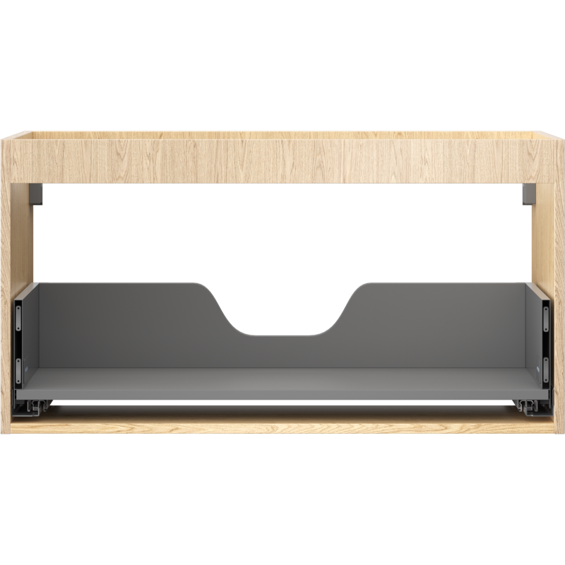 Mexen Box-A korpus skříňky pod umyvadlo 90 cm, 1 zásuvka, dub - 91AX0-0900-470-1-81
