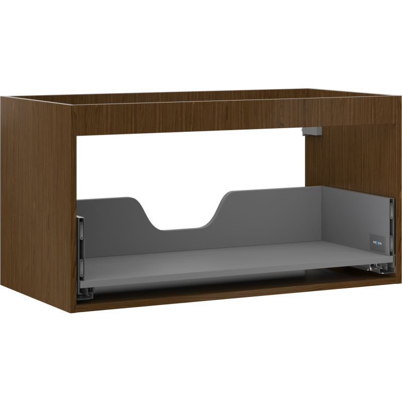 Mexen Box-A korpus skříňky pod umyvadlo 90 cm, 1 zásuvka, ořech - 91AX0-0900-470-1-86