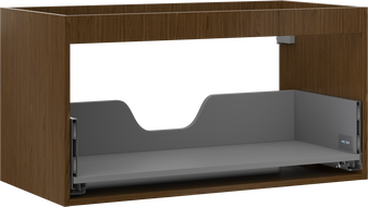 Mexen Box-A korpus skříňky pod umyvadlo 90 cm, 1 zásuvka, ořech - 91AX0-0900-470-1-86