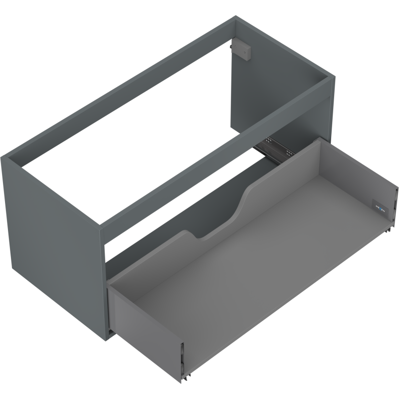 Mexen Box-A korpus skříňky pod umyvadlo 100 cm, 1 zásuvka, grafit mat - 91AX0-1000-470-1-66