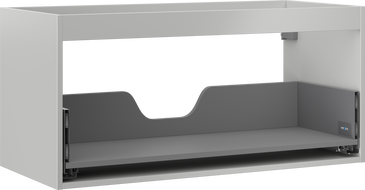 Mexen Box-A korpus skříňky pod umyvadlo 100 cm, 1 zásuvka, šedý mat - 91AX0-1000-470-1-62
