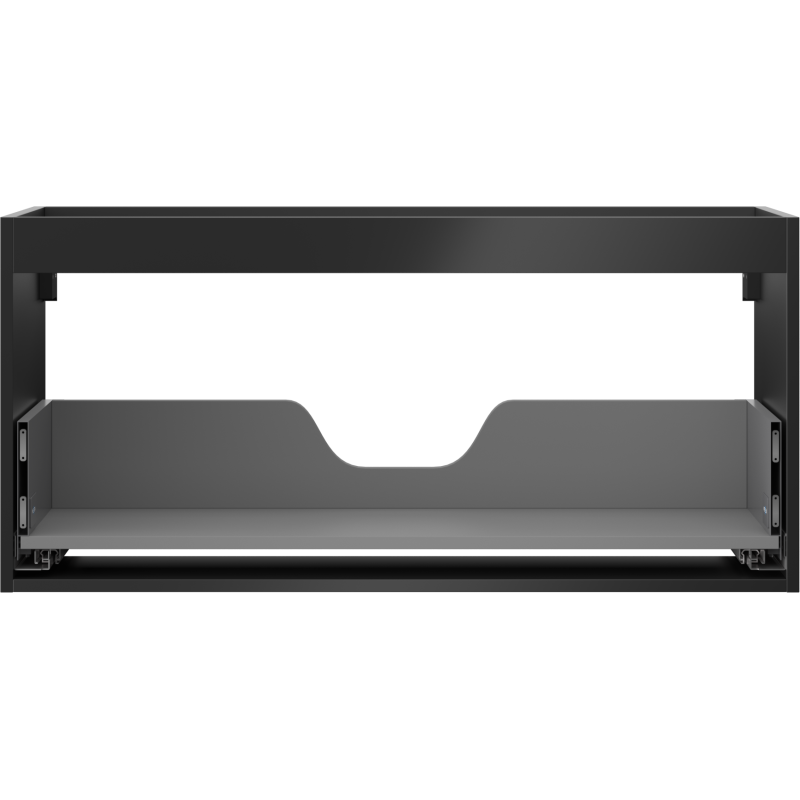 Mexen Box-A korpus skříňky podumyvadlové 100 cm, 1 zásuvka, černý mat - 91AX0-1000-470-1-71