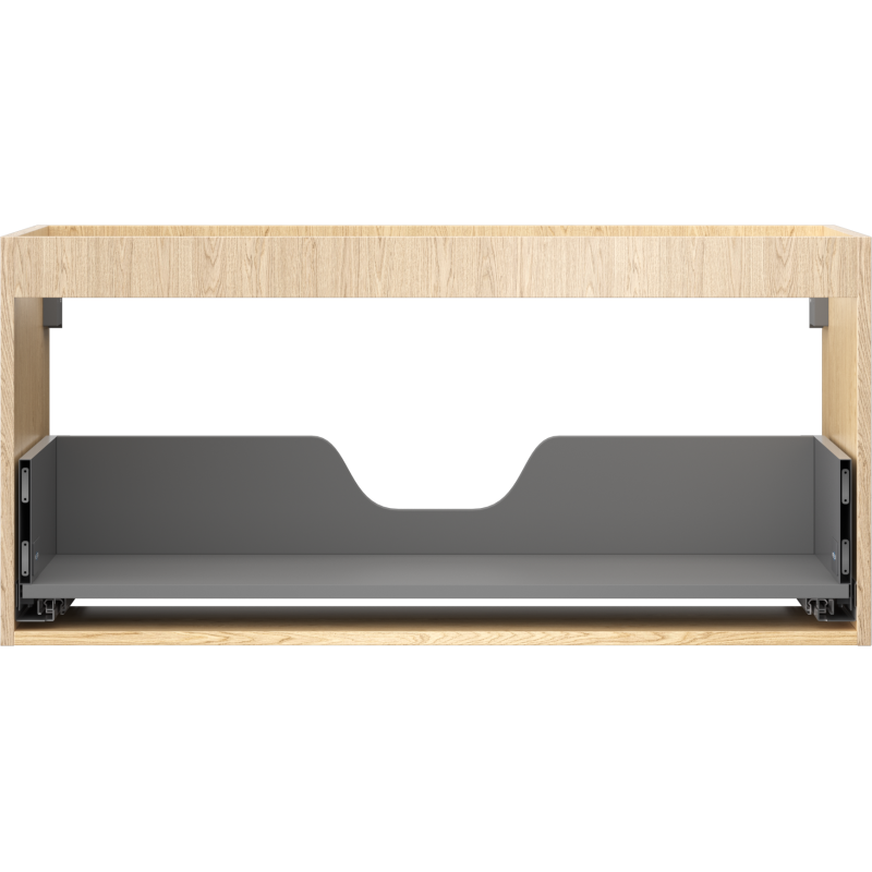 Mexen Box-A korpus skříňky pod umyvadlo 100 cm, 1 zásuvka, dub - 91AX0-1000-470-1-81