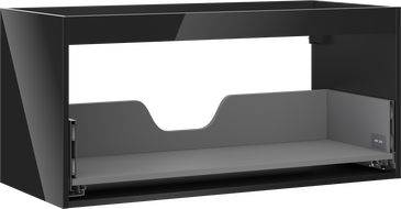 Mexen Box-A korpus skříňky pod umyvadlo 100 cm, 1 zásuvka, černý lesk - 91AX0-1000-470-1-70