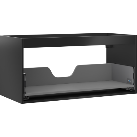 Mexen Box-A korpus skříňky podumyvadlové 100 cm, 1 zásuvka, černý mat - 91AX0-1000-470-1-71