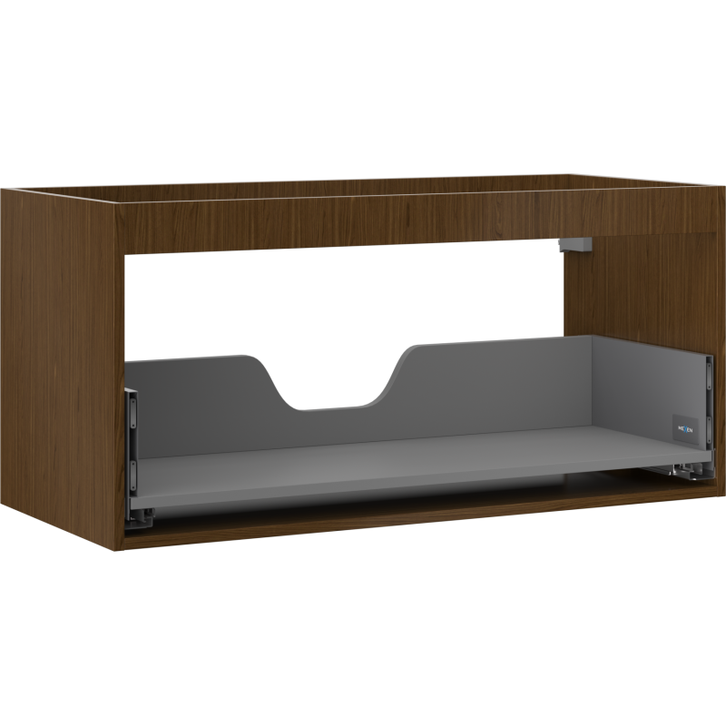 Mexen Box-A korpus skříňky pod umyvadlo 100 cm, 1 zásuvka, ořech - 91AX0-1000-470-1-86