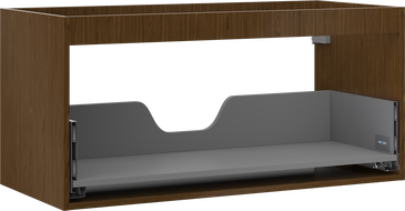 Mexen Box-A korpus skříňky pod umyvadlo 100 cm, 1 zásuvka, ořech - 91AX0-1000-470-1-86