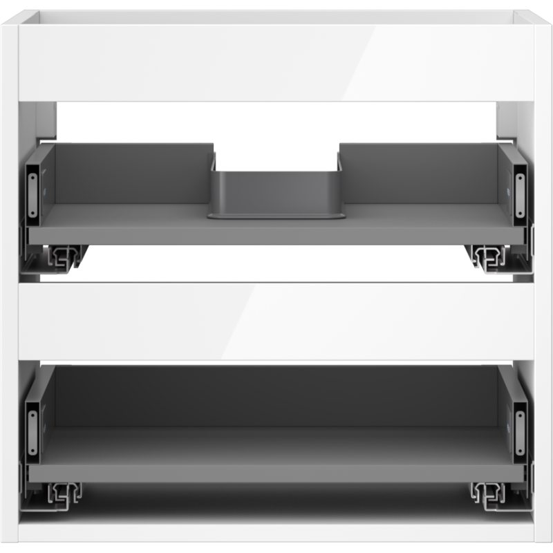 Mexen Box-A korpus skříňky pod umyvadlo 50 cm, 2 zásuvky, bílý lesk - 91AX0-0500-470-2-00