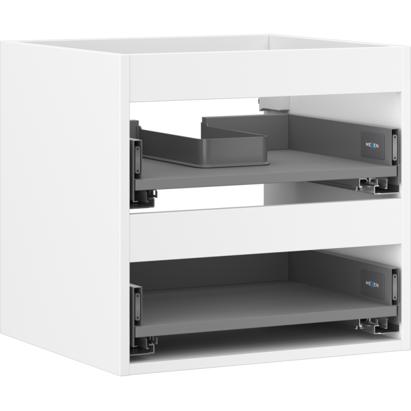 Mexen Box-A korpus skříňky pod umyvadlo 50 cm, 2 zásuvky, bílý mat - 91AX0-0500-470-2-01