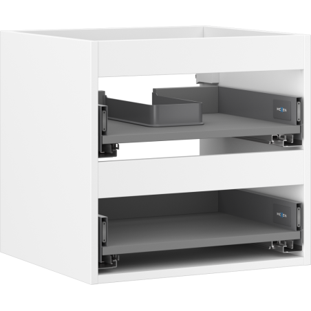 Mexen Box-A korpus skříňky pod umyvadlo 50 cm, 2 zásuvky, bílý mat - 91AX0-0500-470-2-01