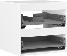 Mexen Box-A korpus skříňky pod umyvadlo 50 cm, 2 zásuvky, bílý mat - 91AX0-0500-470-2-01