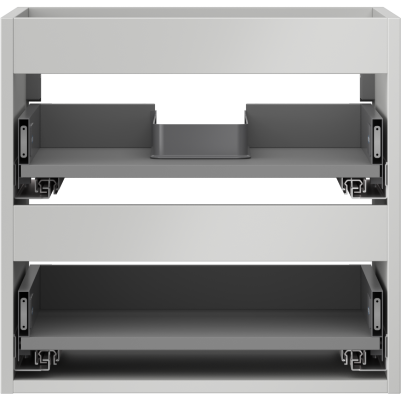 Mexen Box-A skříňka pod umyvadlo 50 cm, 2 zásuvky, šedý mat - 91AX0-0500-470-2-62
